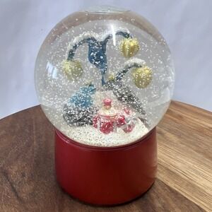 Nordstrom 2011 Holiday Snow Lighted Water Globe Christmas Presents & Birds Works